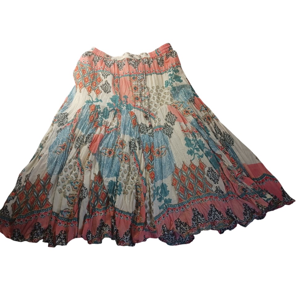 TRULY Multicolor Bohemian Maxi Skirt